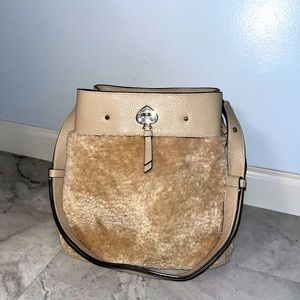 Kate Spade Shearling Marti bucket bag
